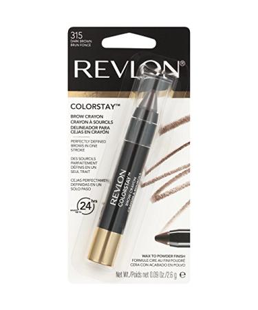 Revlon ColorStay Brow Crayon in Dark Brown - 0.09 oz - Buy Online on GoSupps.com