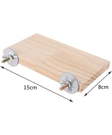 winmiya 2 PCS Bird Platform Bird Cage Accessories Pet Platform Climbing Platform Rat Cage Accessories Wooden Stand Rest Place for Small Animals - Buy Online on GoSupps.com