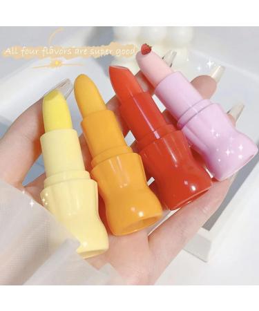 Soda Bottle Moisturizing Lip Balm Lip Care Lip Oil Fruit Moisturizing Lipstick Base Cute Makeup Female Cosmetics-Not Easy To Fade (Peach) - Buy Online on GoSupps.com