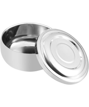 Frcolor 2-Pack Stainless Steel Shaving Bowl with Lid | Men's Shaving Soap Container | Foam Shell Design for Optimal Performance - Buy Online on GoSupps.com