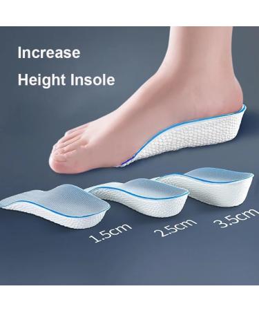 CSCDD Invisible Height Increasing Insoles - Lightweight Breathable 3.5cm Half Pad for Men & Women - Comfortable Durable Footwear Solution - Buy Online on GoSupps.com