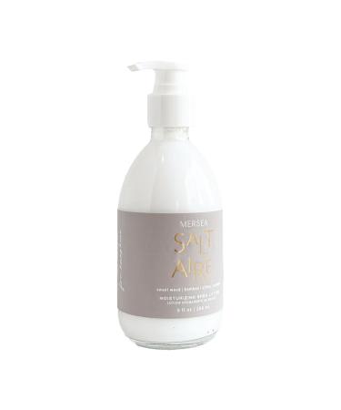 MERSEA Luxury Shea Lotion - Hand and Body Lotion in Glass Bottle Pump Saltaire 9 oz