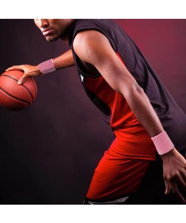 Absorbent Pink Wrist Welding Straps | Cotton Sports Wrist Bands for Men Women & Children | Ideal for Football Basketball Tennis & Gymnastics - Buy Online on GoSupps.com
