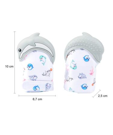 Funky Planet Bite Glove for Babies | Teething Toy & Rustling Gear | Food-Safe Silicone | Includes Bandana Bib - Buy Online on GoSupps.com