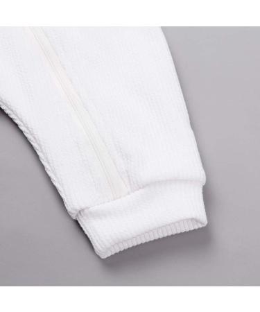 Kids Tales Baby Winter Rabbit Ear Hooded Romper | 3-6 Months | White Thick | Winter Warm Outfit - Buy Online on GoSupps.com