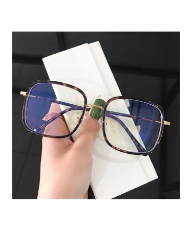 Newada oversized reading glasses square blue light blocking computer reading glasses large glare-free flat light mirror (color: tortoiseshell size: +1.50) +1.50 Tortoiseshell