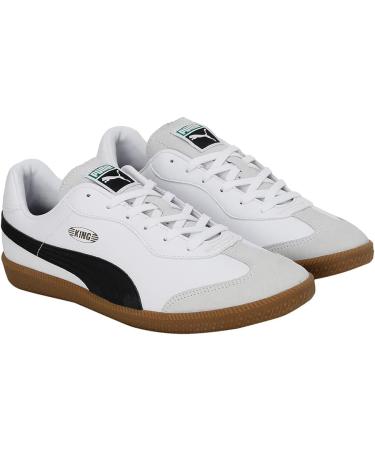 PUMA Unisex King 21 IT Soccer Shoe - Size 43 EU | Puma White & Black Gum - Shop Internationally - Buy Online on GoSupps.com