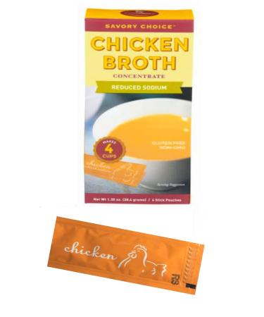 Reduced Sodium Chicken Broth Concentrate - 16 Packets (9.6g each) | Savory Choice - Buy Online on GoSupps.com
