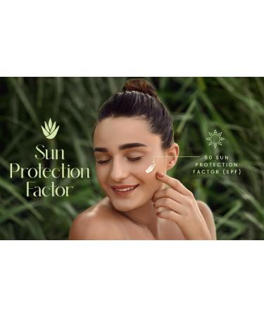 Aloe Soothing Sun Cream 50ml | Lightweight & No White Cast | Korean Skincare | All Skin Types Sunscreen - Buy Online on GoSupps.com