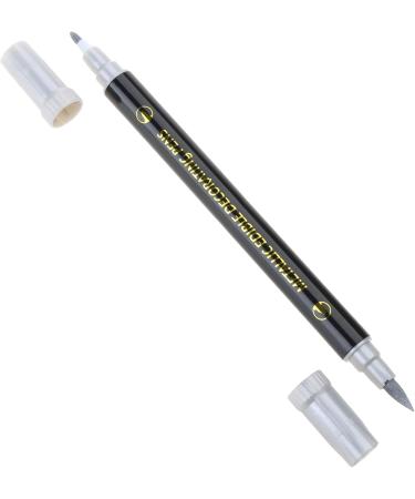 Food Coloring Pens Color Double Sided Edible Food Coloring Marker with Fine and Thick Tip Food Grade Marker Silver - Buy Online on GoSupps.com