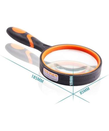 Magnifiers 10X Handheld Reading Magnifier Comfortable Soft Grip Optical Lens Compatible with Books Watching Plants 85 * 185 * 15mm Reading Aids - Buy Online on GoSupps.com