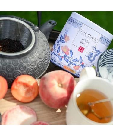 terre d'Oc - Organic White Tea from Fujian - Apricot Peach Flavor - Metal Box - Loose Tea - Gift Idea - 40g - Buy Online on GoSupps.com