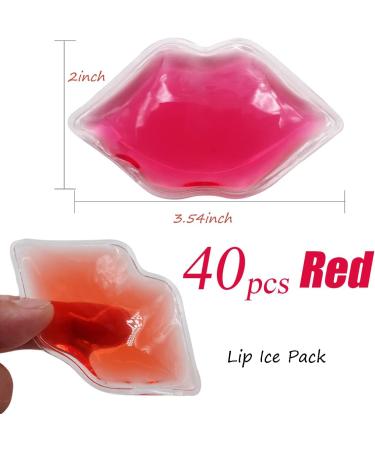 Lip Ice Pack Bulk (40 Pack) - Small Ice Packs for Lip Filler & Injuries - Christmas Gift for Girls/Women - Buy Online on GoSupps.com