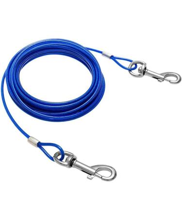 15ft Cable Leash for Dogs - Durable Tie-Out Cable for Medium & Large Dogs | Perfect for Camping & Courtyards - Buy Online on GoSupps.com