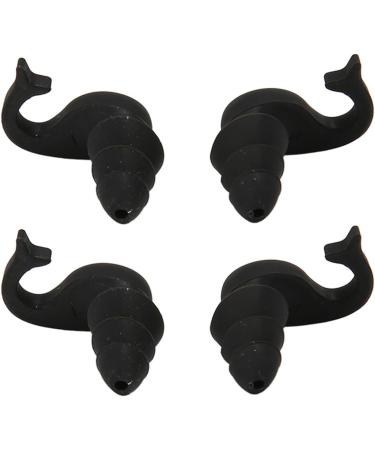Sleeping Earplugs Silicone Earplugs Super Soft Black 2 Pair NRR 40dB Triple Protection for Noisy Places - Buy Online on GoSupps.com