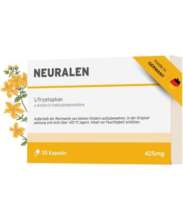 Neural |Made in Germany |With L tryptophan St. John's wort & saffron extract |30 capsules |100% vegan & natural |For men and women