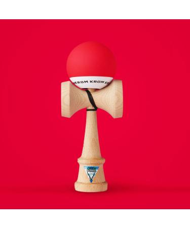 Krom Original Pro Kendama - Wooden Skill Toy for Beginners & Advanced | Pop Red | Perfect for Indoor & Outdoor Play - Buy Online on GoSupps.com