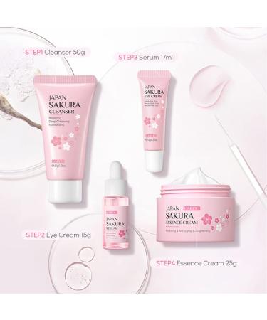 Shop 1 Pack Skin Care Set: Deep Cleansing Facial Cleanser Hydrating Cream Refining Serum & Firming Eye Cream - Smooth Fine Lines Global Shipping Available - Buy Online on GoSupps.com
