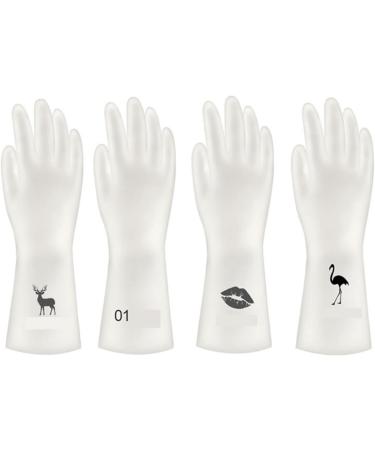 BUSOTH Waterproof Rubber Latex Dishwashing Gloves Kitchen Durable Cleaning Household Dishwashing Tools Dishwashing Gloves Large 5 - Buy Online on GoSupps.com