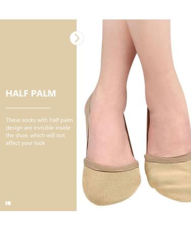 Buy Minkissy Half Palm Toe Sleeve Ballet Shoes | Dance & Pilates Socks for Women & Men | Adjustable Suede Toe Pads for High Heels & Yoga - Buy Online on GoSupps.com