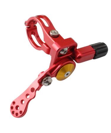 Mountain Bike Seatpost Dropper Remote Lever, Universal Adjustable Bicycle Seatpost Remote Lever Shifter with 2 Wrenches for 22.2mm or 24 mm Mountain Handlebars red 24mm