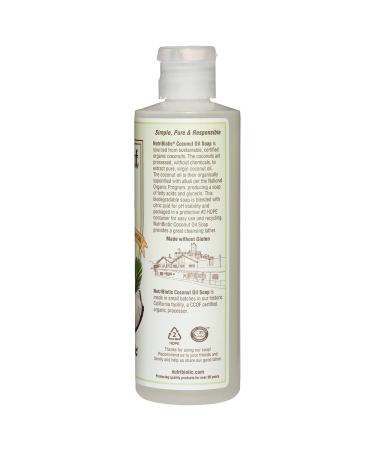 NutriBiotic Organic Coconut Oil Soap - 8 oz | Vegan, GMO-Free, Gluten-Free | Unscented, Biodegradable Formula for Rich Lather - Buy Online on GoSupps.com