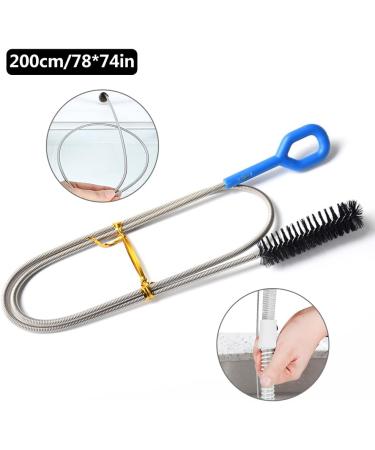 Pipe Cleaner Brush - Cleaning Brush for Pipes - Clog Remover Drain Brush Aquarium Water Filter Pipe Air Tube Hose Cleaning Brush Sink Fridge Skinny Pipe Dredging Tool Riastvy Plastic Handle 200cm - Buy Online on GoSupps.com