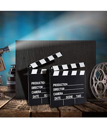 10-Piece Movie Clapboard Set | 7x8 Inch Cardboard Directors Clapper Board for Films & Photo Props - White - Buy Online on GoSupps.com