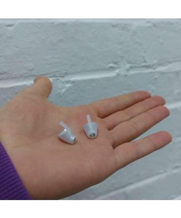 Flare Calmer Pro Mini - Premium Soft Reusable Silicone Ear Plugs - Reduce Annoying Noises Without Blocking Sound - Small Size with Aluminium Core - Ice - Buy Online on GoSupps.com