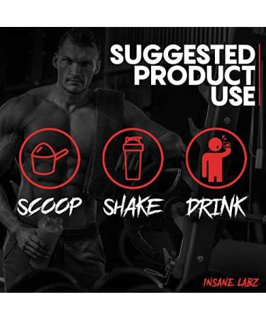 Insane Labz Creatine Monohydrate Powder - Unflavored for Pre & Post Workout - Boost Strength, Size, and Power - 60 Servings - Buy Online on GoSupps.com