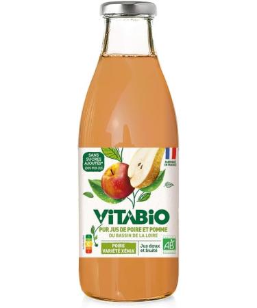 VITABIO - 100% Pur Jus - Poire Xenia et Pomme - 750ml - ORGANIC - Lot of 6 - Buy Online on GoSupps.com