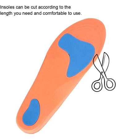 Orthopedic Insoles for Flat Feet & Plantar Fasciitis - Elastic EVA Shoe Inserts for Foot Pain Relief - Buy Online on GoSupps.com