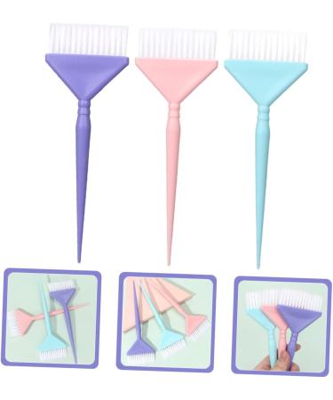 PACKOVE Kit 3 Pinceaux Applicateurs De Teinture Capillaire Petits Poils Doux Pour Coloration Cheveux Femmes Et Hommes Usage Salon Ou Domicile Couleurs Rose Bleu Violet - Buy Online on GoSupps.com