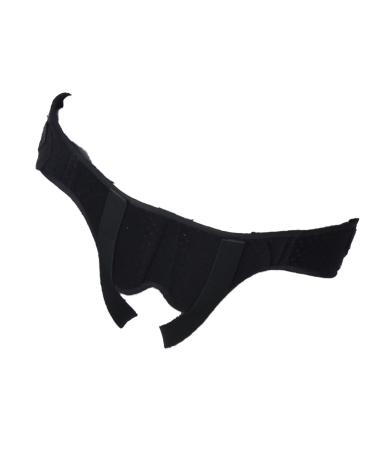 Central fragment belt for men inguinal hernia male inguinal hernia belts adjustable intestinal breaks for men male inguinal hernia support foam cushions (black) m black