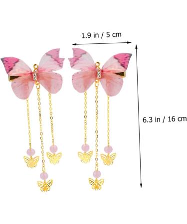 FRCOLOR Accessories Pairs hanfu butterfly headdress kids kimono hair accessories hairpin with tassel metallic hair clips girl hair clips fairy jewelry for girls alloy Costume child Kids - Buy Online on GoSupps.com