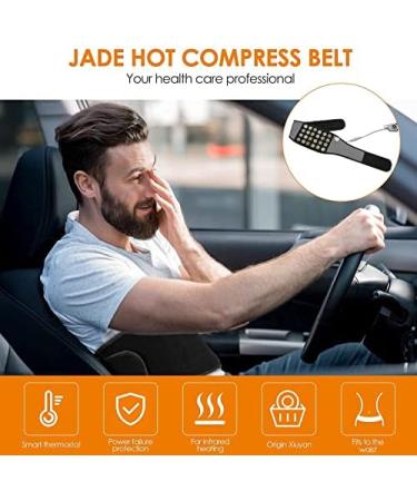 Heating Cushion & Blanket - Adjustable Temperature Jade Wrap for Lower Back Pain Relief - Electrical Heating Belt for Waist & Abdominal Comfort - Buy Online on GoSupps.com