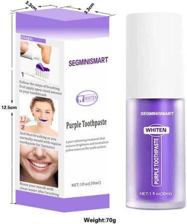 Whitening Toothpaste for Bright White Teeth | Color Correction & Purple Toothpaste - Zahnelila - Buy Online on GoSupps.com