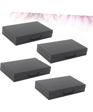 Ipetboom 4pcs Box Eyeshadow Matchbox Eye Shadow Empty Eye Shadow Pallet Eye Shadow Box Makeup Palette Mirror 4.5X7.2CM Black 2 - Buy Online on GoSupps.com