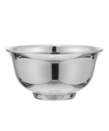 Lurrose stainless steel container Travel lotion container care cup of soap cream cup of beard shaving shell foaming bowl facial cleaning shell Lotion container metal container