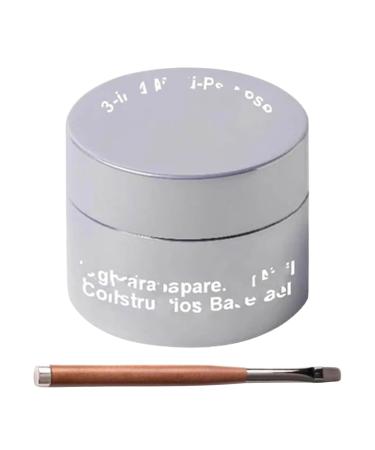 Clear Nail Gel - Soft and Smooth Textured Nail Adhesive Gel Translucent Natural Glue Easy Application and Long-Lasting Strength for Women at Home