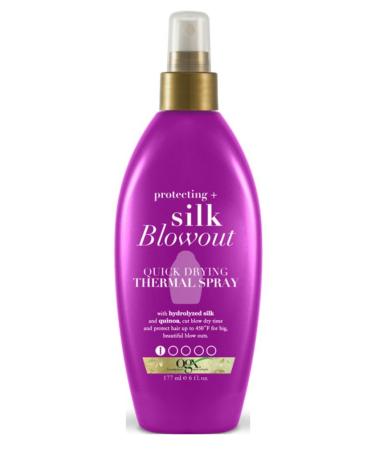 Ogx Silk Blowout Thermal Spray 6 Ounce Pump (2 Pack)