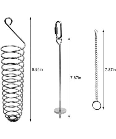 Ruiqas Bird & Chicken Fruit Holder - Stainless Steel Vegetable Feeder Basket for Foraging - Buy Online on GoSupps.com