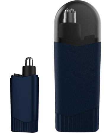 Rechargeable Waterproof Nose Hair Trimmer - Portable Multifunctional Ear & Nose Clippers - Cordless Precision Hair Remover in Navy Blue - Buy Online on GoSupps.com