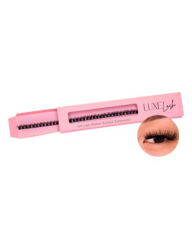 LuxeLash Premium Fluffy Eyelashes - Wispy Lashes - DIY Extension Clusters (10mm)
