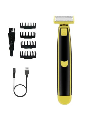 1Set Stellaya Shaver Stellaya Wet And Dry Shaver Stellaya Full Body Washes Wet & Dry Shaver Stellaya Men'S Electric Razors With 4 Types Combs