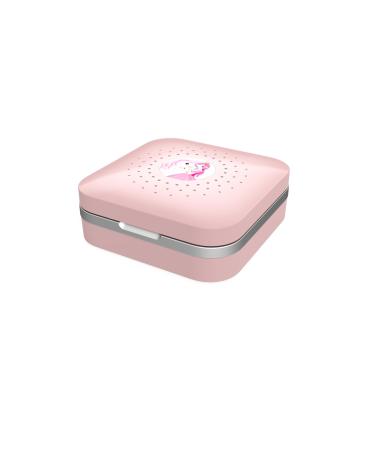 Flow -Med Dry Care UV - dry box for hearing aids - Hearing aid cleaning with UV lamp - hearing aid dryer pink with case - High -quality hearing aid accessories