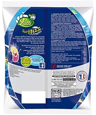 LUTTI Surfizz Fruit 200 g Pack of 4 Special Offer - Buy Online on GoSupps.com