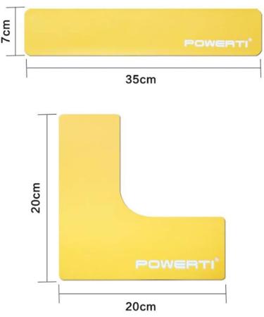 ABOOFAN 6 x Tennis Court Marking Strips - Logo Basketball & Football Floor Marking (4pcs 2 Corners) - International Shipping Available - Buy Online on GoSupps.com
