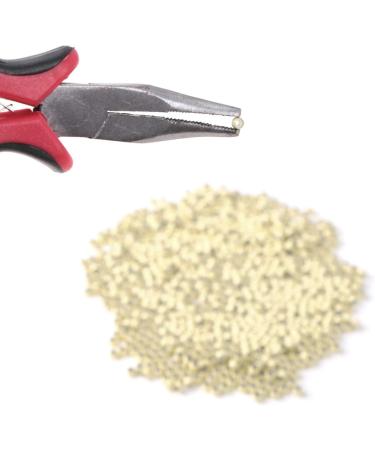 800 Blonde Silicone Lined Nano Rings for Hair Extensions - 800pcs Micro Nano Beads - Buy Online on GoSupps.com