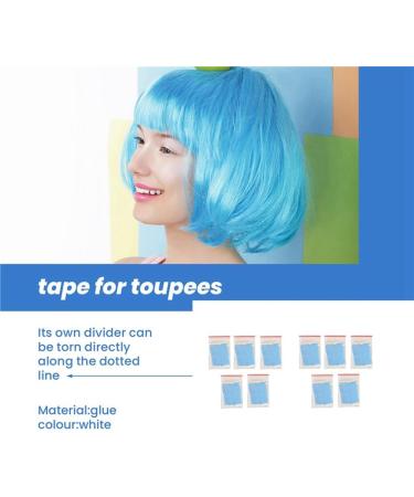 LOLPALONE 360 Piece Strong Wig Double Tape Strips Light Blue Waterproof Sweat Extension Lace Wig Wig Film Adhesive - Buy Online on GoSupps.com